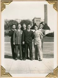 Group of young men on Berkeley campus