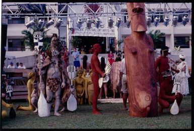 South Pacific Festival of the Arts, Apia, 1996. Performers from Rapa Nui