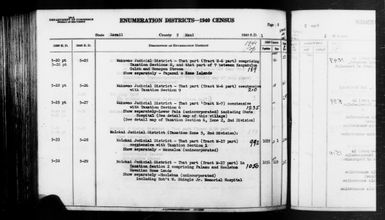 1940 Census Enumeration District Descriptions - Hawaii - Maui County - ED 5-25, ED 5-26, ED 5-27, ED 5-28, ED 5-29