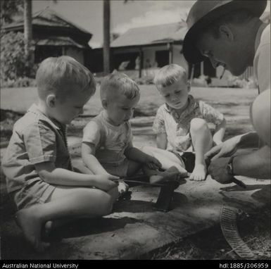 Officer with his children