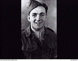 Probably  VIC, AUSTRALIA, 1940-1944. STUDIO PORTRAIT OF 10424 FLIGHT SERGEANT (FLT SGT) LAURENCE MICHAEL DEVITT OF NO. 12 SQUADRON RAAF, WHO WAS KILLED IN ACTION IN NEW GUINEA ON 1944-03-05. FLT ..