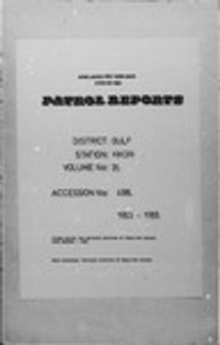 Patrol Reports. Gulf District, Kikori, 1953-1955