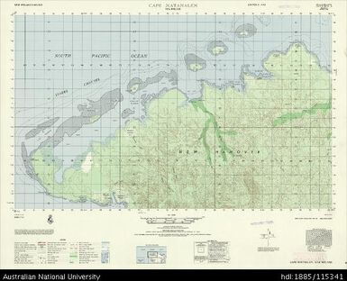 Papua New Guinea, New Ireland, Cape Matanalem, Series: AMS T795, Sheet 5850 IV, 1964, 1:50 000