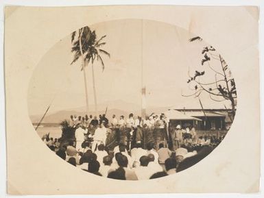 The high chiefs' Ta'imua taking the oath of allegiance