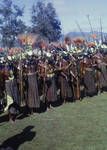 Western Highlanders dress for a big dance, Mt Hagen Show, [Papua New Guinea], 1963