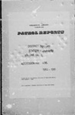 Patrol Reports. Northern District, Popondetta, 1960 - 1961