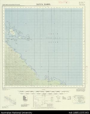 Solomon Islands, British Solomon Islands Protectorate, Santa Isabel, Series: X711, Sheet 7-158-12, 1969, 1:50 000