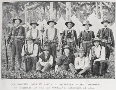 Our soldier boys in Samoa