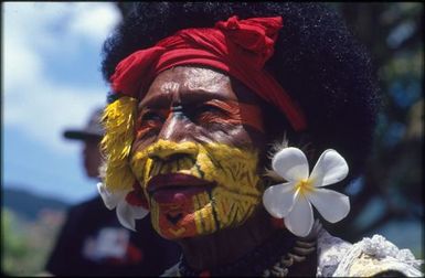 Performer from Papua New Guinea, Sixth Festival of Pacific Arts