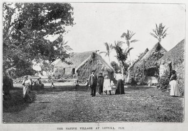 The native village at Levuka, Fiji