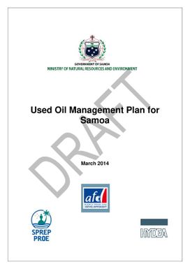 Used Oil Management Plan for Samoa (Draft)