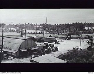 LORENGAU, ADMIRALTY ISLANDS. 1947-07. QUONSET HUTS IN THE NAVAL STORE DEPOT AREA. (NAVAL HISTORICAL COLLECTION)