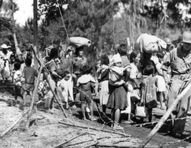 [Saipan Civilians Relocated to an Incarceration Camp]