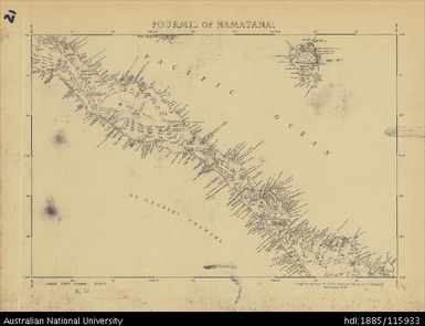 Papua New Guinea, New Ireland, Fourmil of Namatanai, Fourmil series, Sheet 21, 1956, 1:253 440