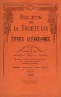 Bulletin de la Société des Études Océaniennes numéro 17