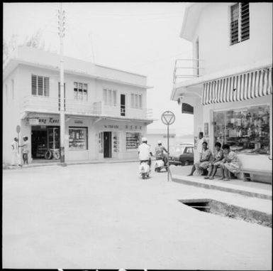 View of a street corner in Port Vila, New Hebrides, 1969 / Michael Terry