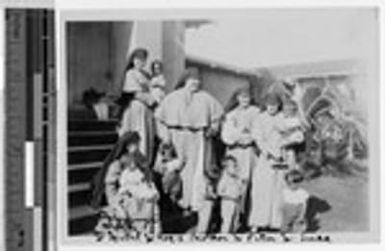 Mother Mary Joseph Rogers, MM, visiting Maryknoll Children's Home, Wailuku, Hawaii, 1928