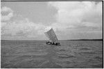 Canoes: people on a canoe under sail