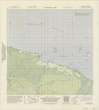 Provisional map, northeast New Guinea: Aitape East (Sheet Aitape East)