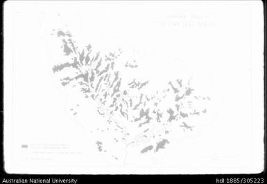 Goroka Valley cultivated areas map