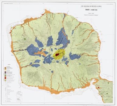 Carte geologique des territoires d'outremer, Polynesie francaise : [iles de Societe]: Tahiti (Tahiti-Nui)