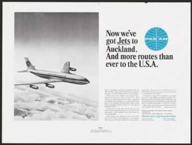 Now we've got Jets to Auckland. And more routes than ever to the U.S.A.
