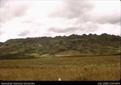 Alluvial fan and Sawtooth Range, Markham Valley