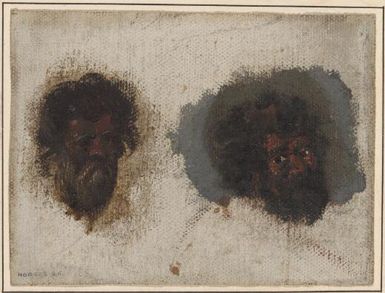 Two head studies of South Sea Islanders / Hodges, R.A