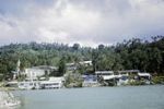 Federated States of Micronesia, waterfront homes on Weno Island in Chuuk State