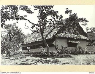 PORT MORESBY, NEW GUINEA. 1944-01-22. THE OFFICE HUT OF DEPUTY DIRECTOR ORDNANCE SERVICE, HEADQUARTERS, NEW GUINEA FORCE