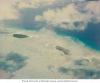 Aerial view of northern islands in Enewetak Atoll, August 13, 1964