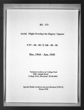 Overlay indexes for degree square 07N168E