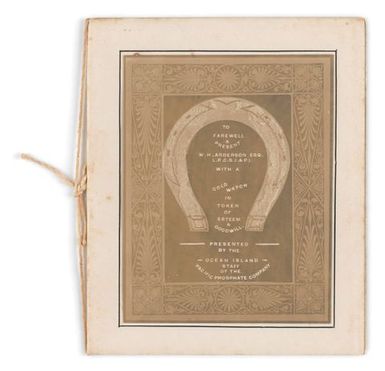 Programme for the farewell of Dr W. H. Anderson