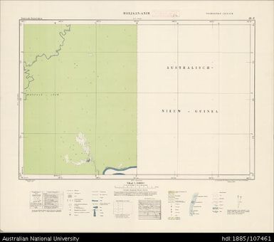 Indonesia, Western New Guinea, Moejaan-Anim, Series: Nederlands-Nieuw-Guinea, Sheet 23-Z, 1956, 1:100 000