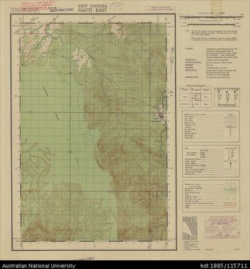 Papua New Guinea, Southern New Guinea, Nauti East, 1 Inch series, Sheet 3520, 1944, 1:63 360