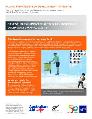 Case studies in private sector participation: solid waste management.