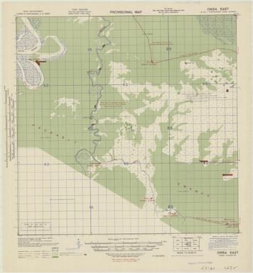 Provisional map, northeast New Guinea: Omba East (Sheet Omba East)