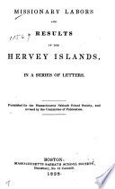 Missionary labors and results in the Hervey Islands in a series of letters