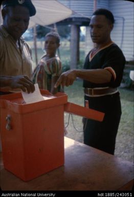 Voting at the election