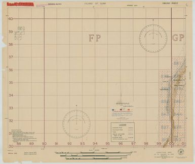 Island of Guam: Uruno Point - Special Air and Gunnery Target Map