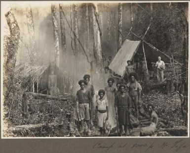 Camp at 8000 ft. Mount Tafa, [Papua New Guinea] Frank Hurley