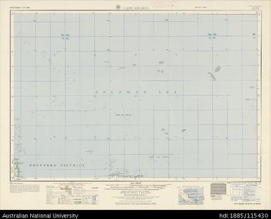 Papua New Guinea, Cape Nelson, Series: AMS T504, Sheet SC 55-4, 1962, 1:250 000