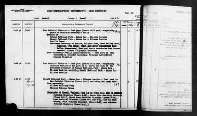 1940 Census Enumeration District Descriptions - Hawaii - Hawaii County - ED 1-58, ED 1-59, ED 1-60