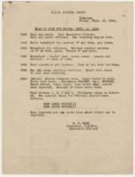 U.S.S. Alchiba "Plan of Work for Friday, Sept. 18, 1942"