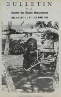 Bulletin de la Société des Études Océaniennes numéro 162