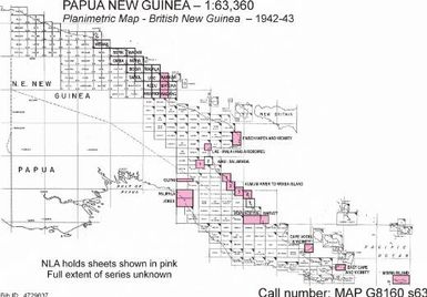 Planimetric map, British New Guinea / prepared under the direction of the Chief Engineer, USASOS, SWPA