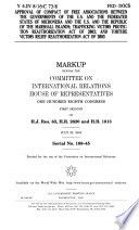 Approval of Compact of Free Associations between the governments of the U.S. and the Federated States of Micronesia and the U.S. and the Republic of the Marshall Islands; Trafficking Victims Protection Reauthorization Act of 2003; and Torture Victims Reauthorization Act of 2003 : markup before the Committee on International Relations, House of Representatives, One Hundred Eighth Congress, first session, on H.J. Res. 63, H.R. 2620, and H.R. 1813, July 23, 2003
