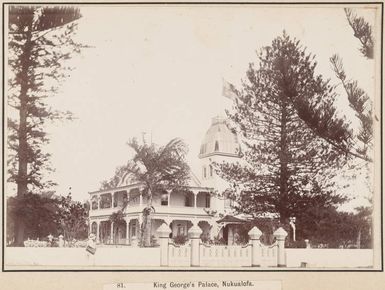 The Royal Palace, Nuku'alofa, 1903