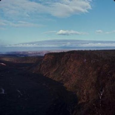[Landscape view volcanic regions from Kileaua and Mauna Loa, United States]