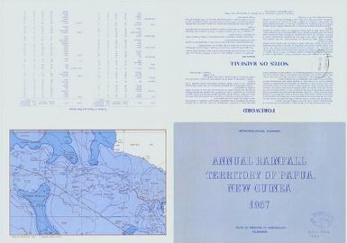 Annual rainfall map, Territory of Papua and New Guinea (Verso 1967)